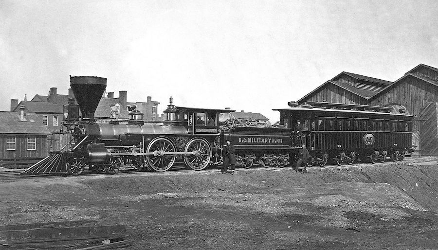 Photo of Abraham Lincoln's Funeral Train